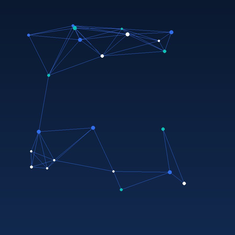 Illustration representing connected technology and digital systems